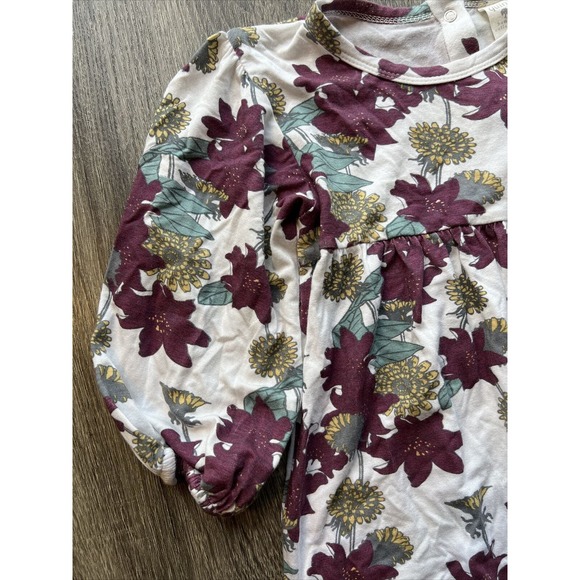 Kate Quinn Girls 18-24 Months Romper Floral Bamboo Soft Cozy - Picture 2 of 6